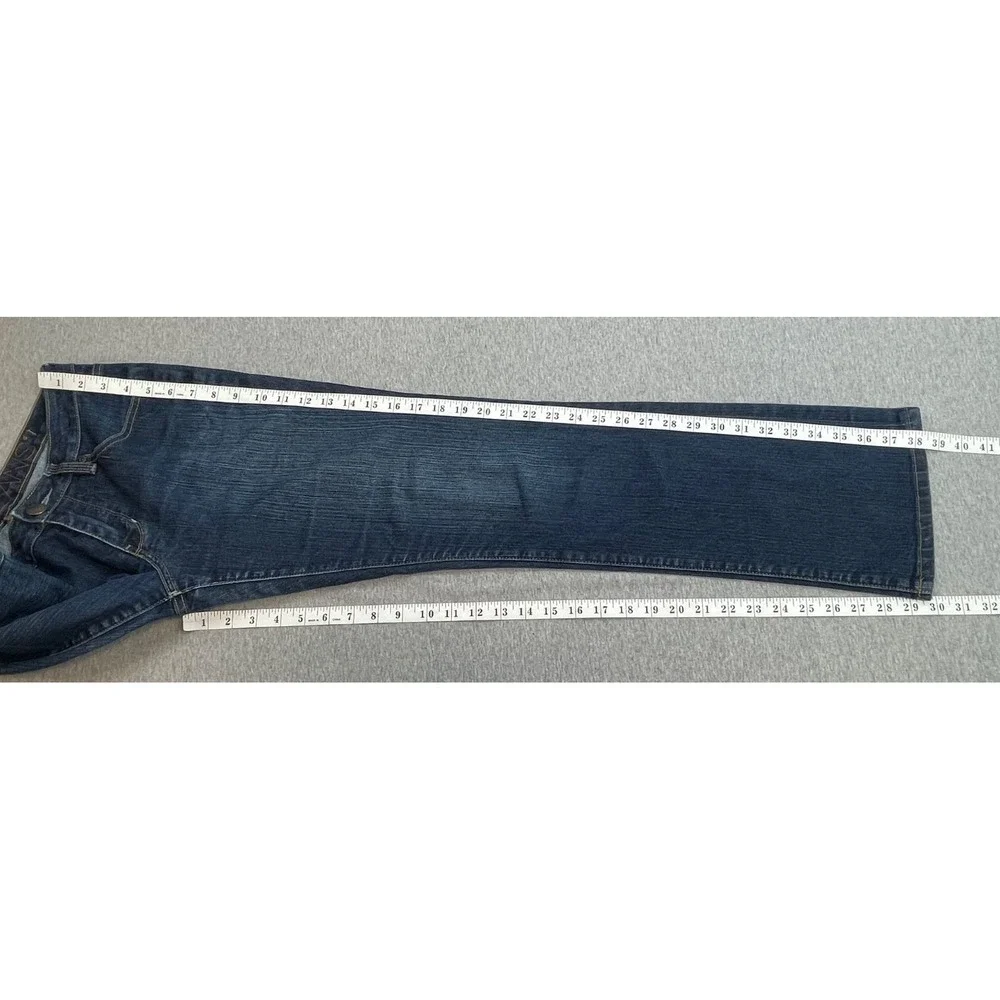 Jag Jeans Womens 30 x 30 Blue Cotton Blend Stretch Low-Rise Bootcut